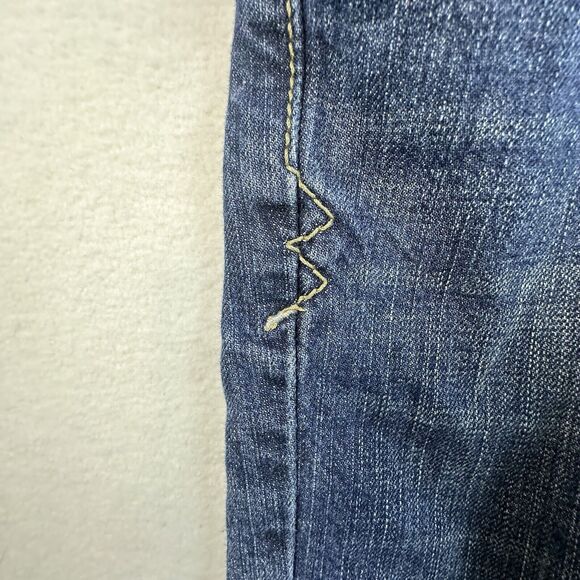 Levis Silvertab Shorts Mens 34 Blue 12" Grunge Denim Jean Shorts Jorts Y2K - Picture 8 of 13